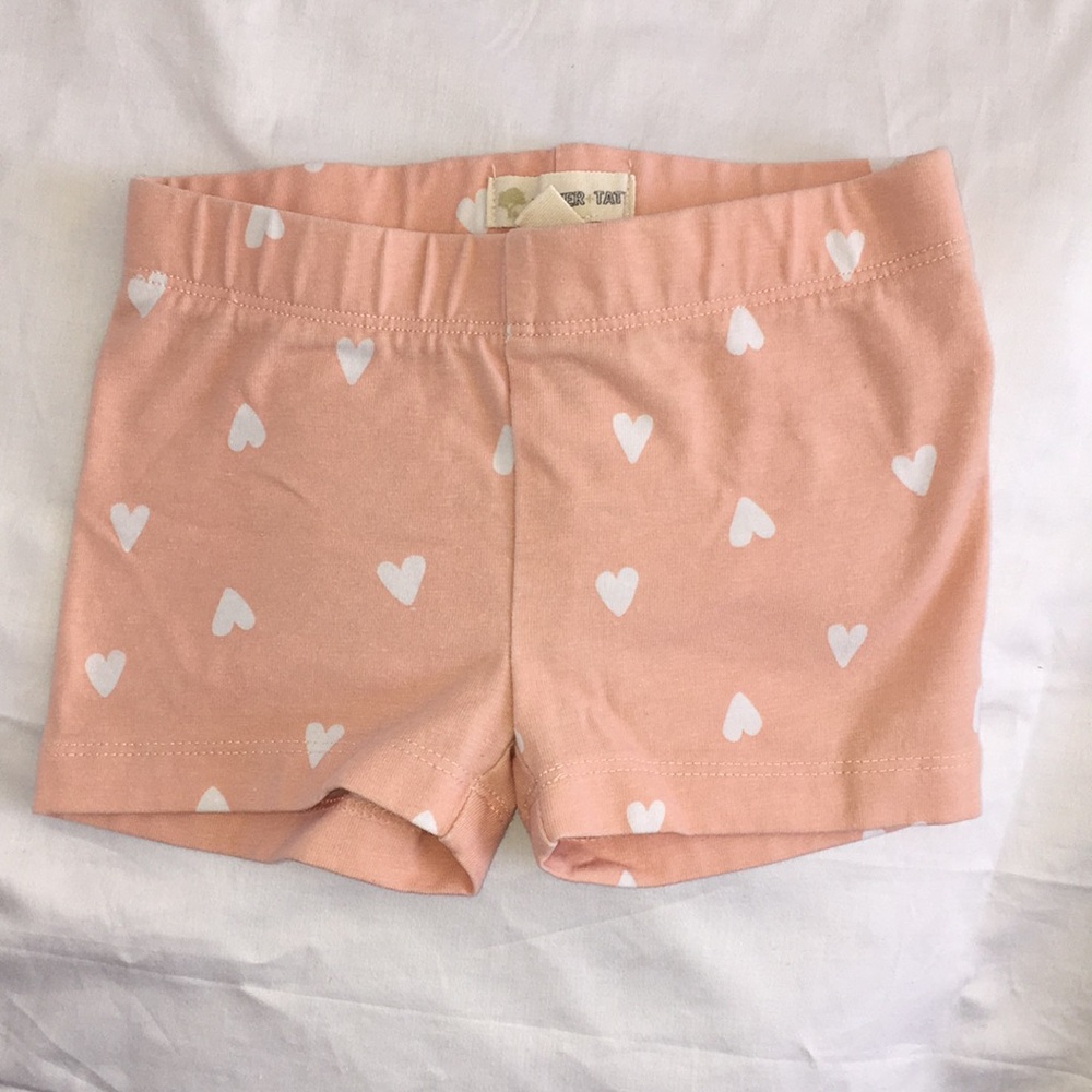 Tucker+Tate/ 3T/ Girl/ Shorts/ Pink-ish/ White Hearts/ $5